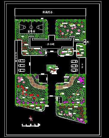 單位庭院綠化設計圖免費下載與園林綠化工程施工指南
